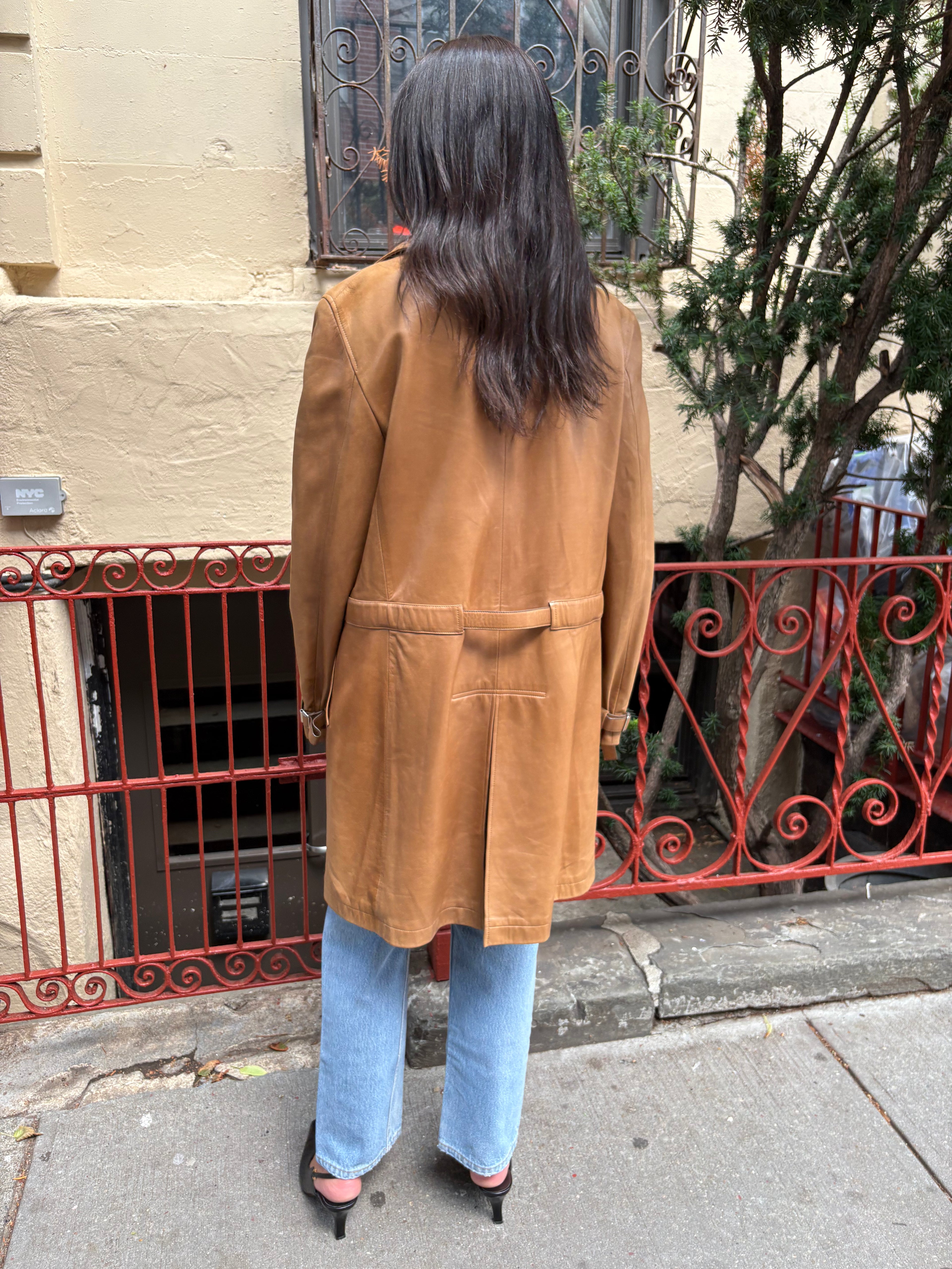 Jil Sander Leather Coat
