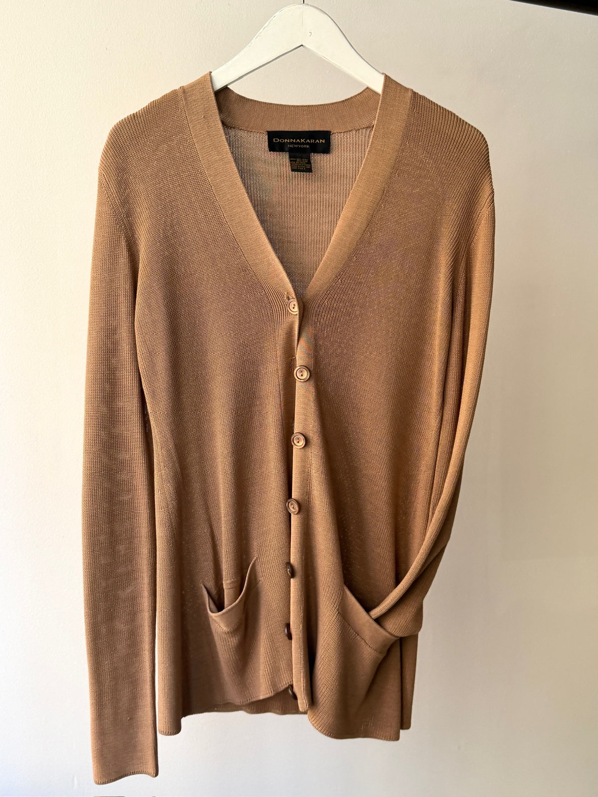 Donna Karan Silk Cardigan