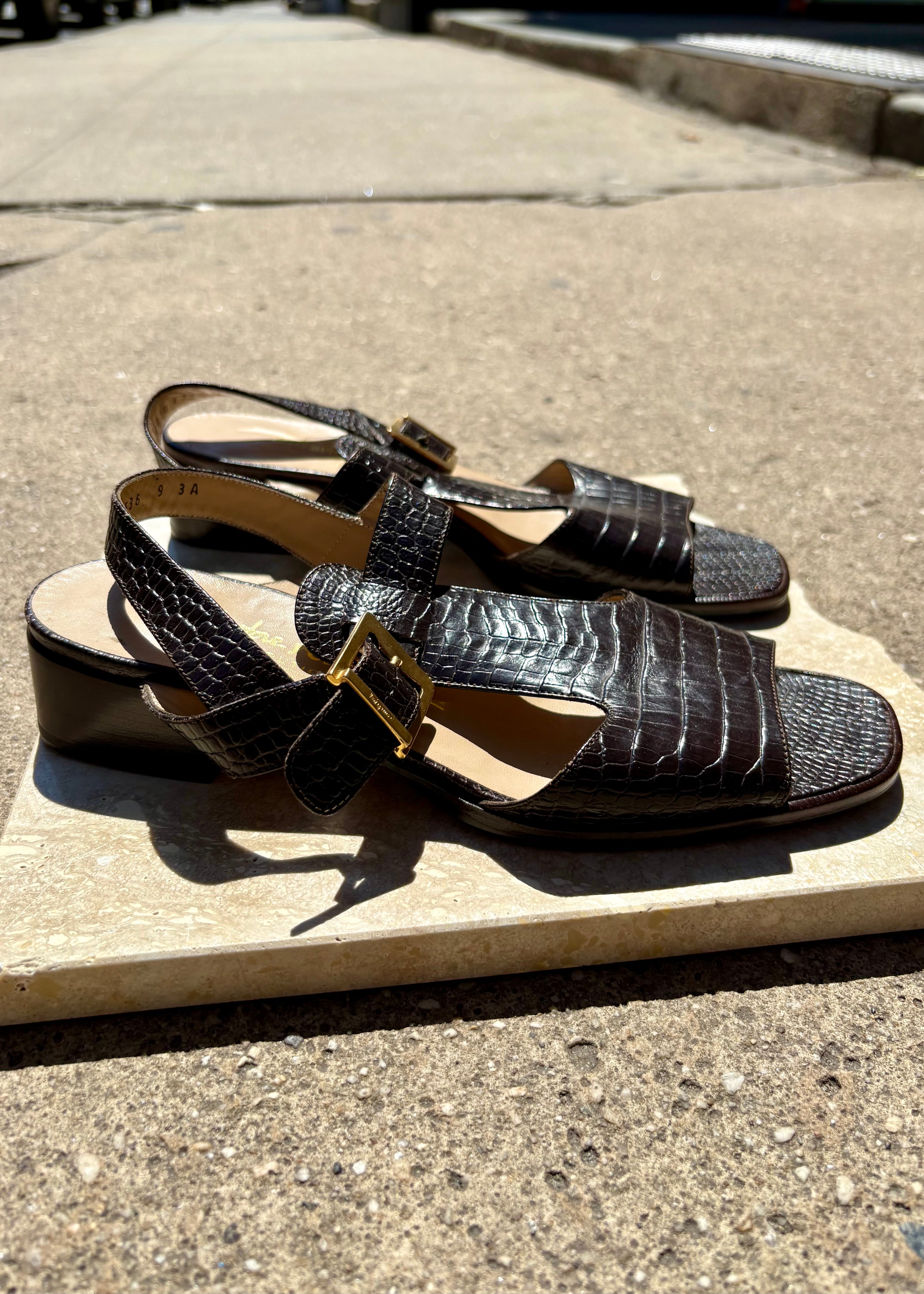 Ferragamo T Strap Sandal
