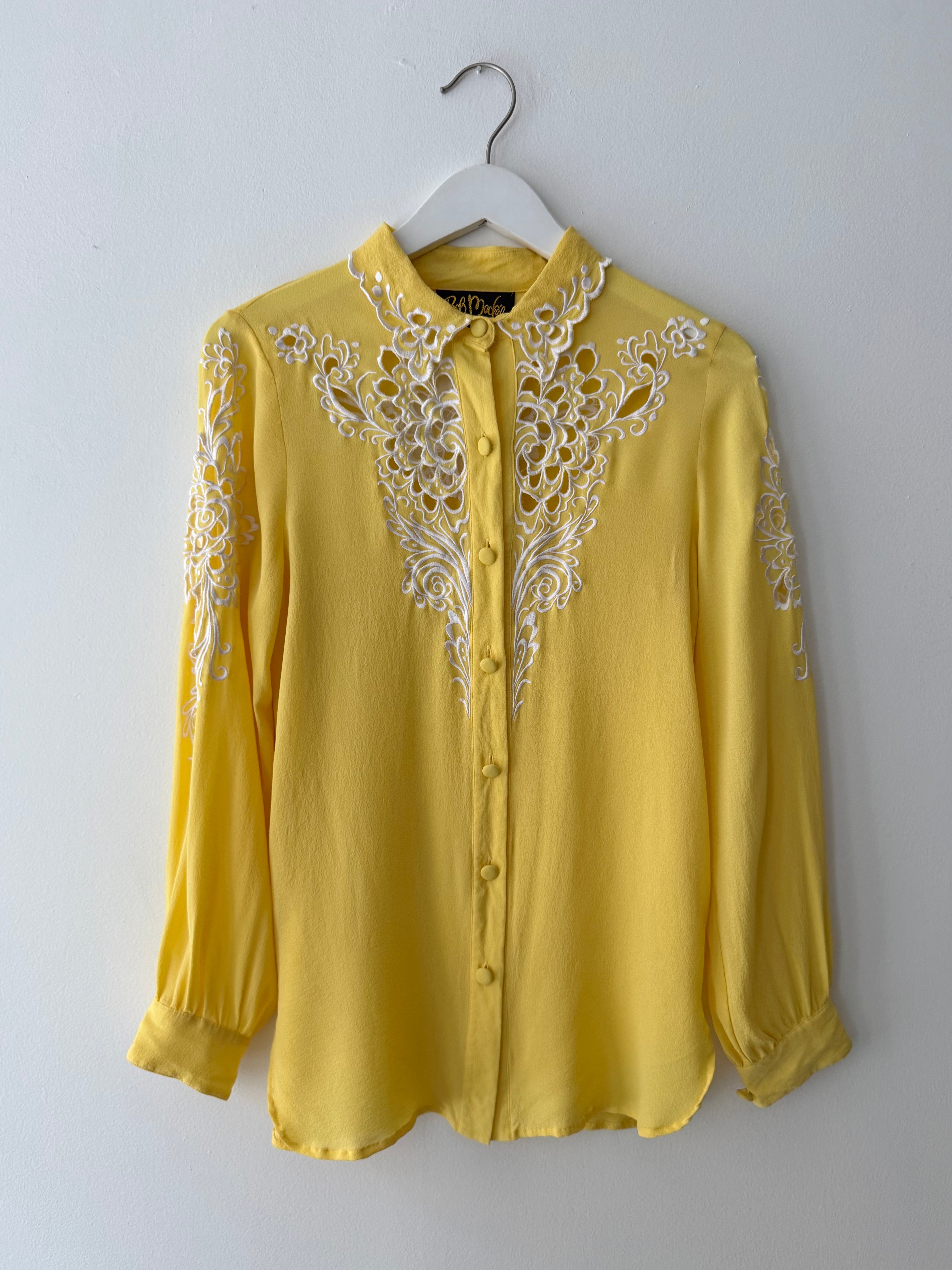 Sheer Silk Button Up