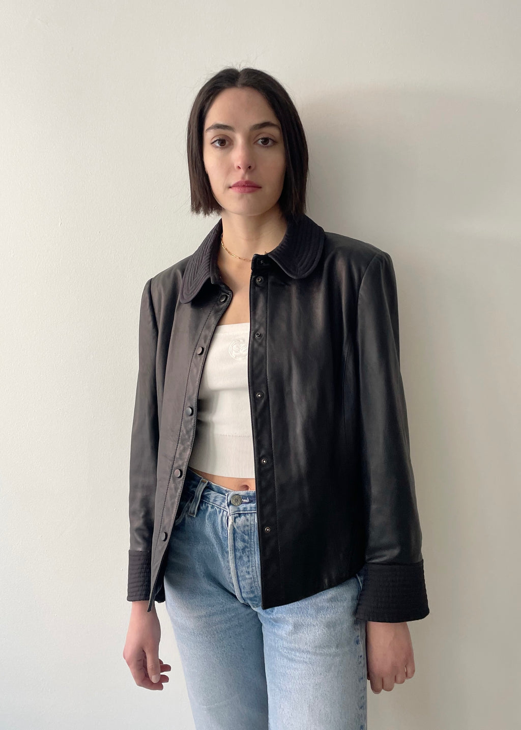 Vintage Armani Leather Jacket