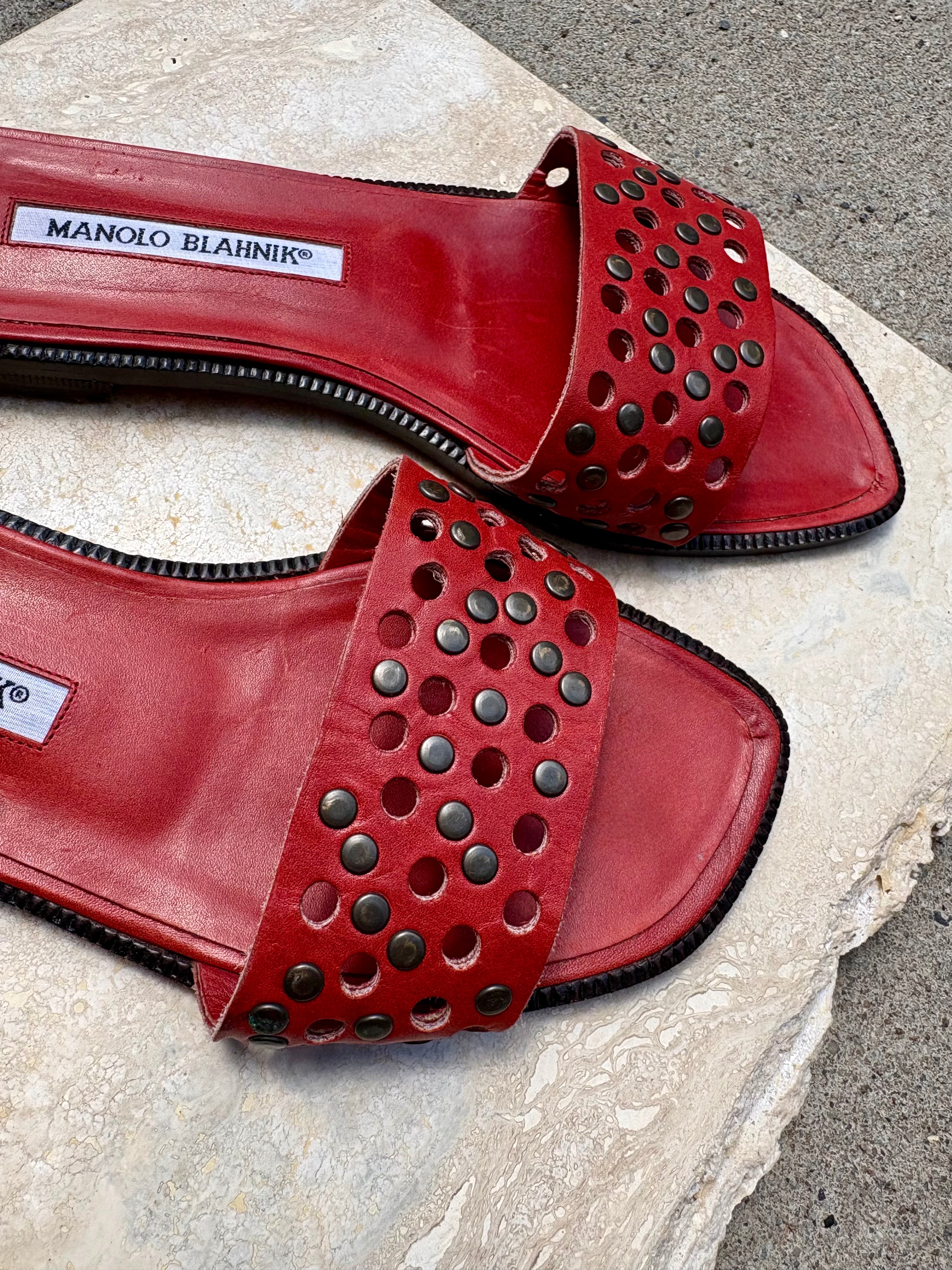 Manolo Blahnik Slides