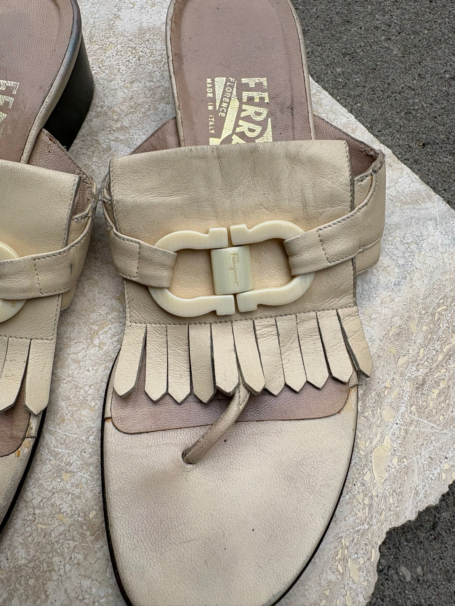 Salvatore Ferragamo Fringe Sandals