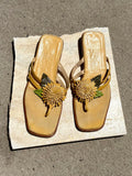 Vintage Ferragamo Flower Sandals