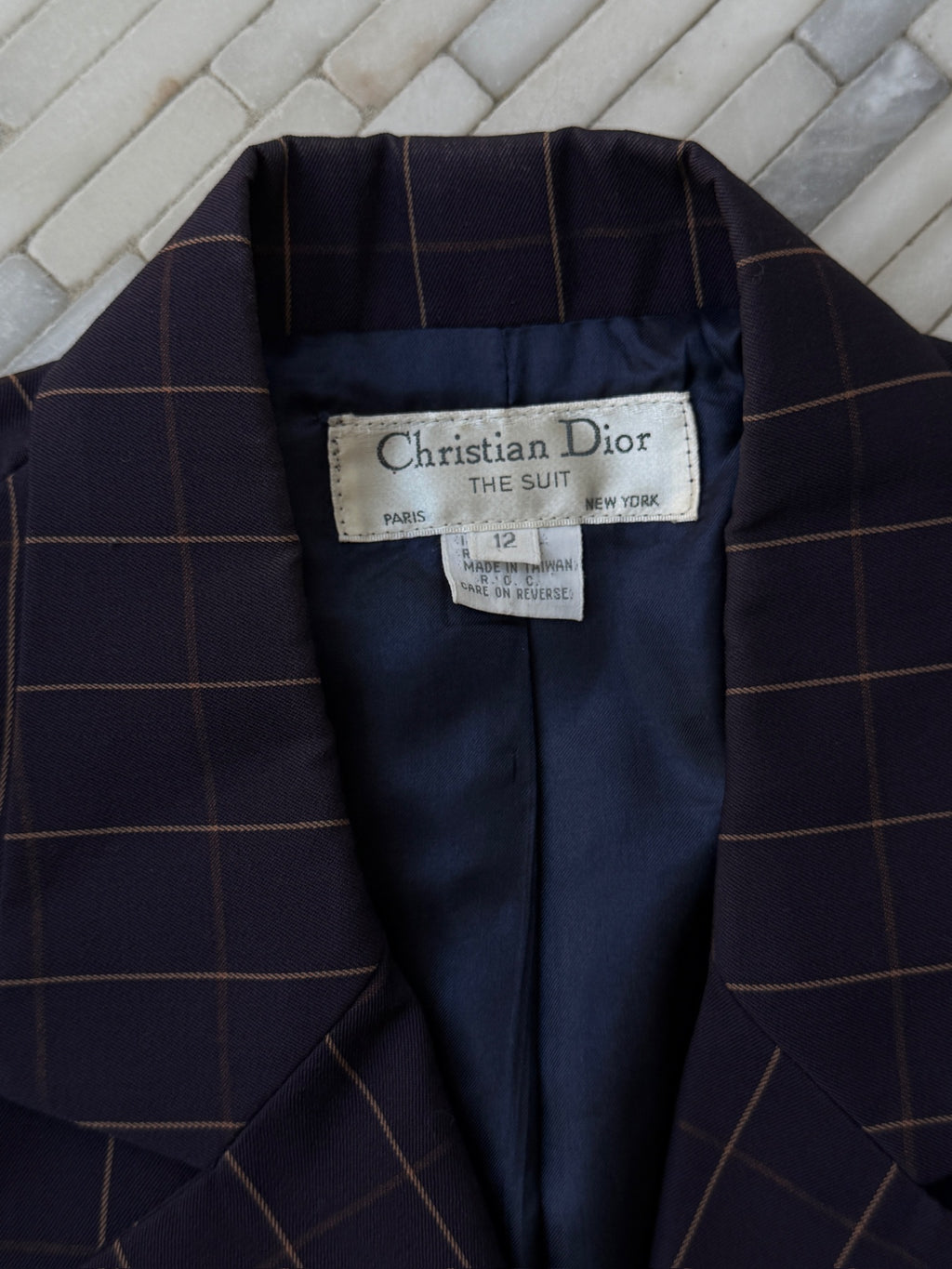 Christian Dior Plaid Blazer