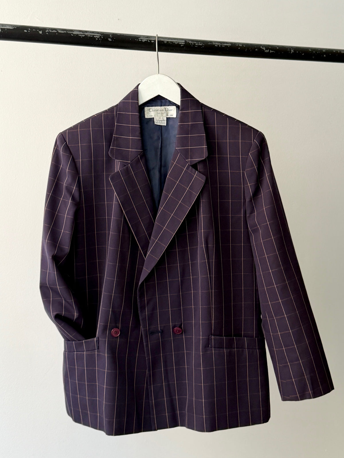 Christian Dior Plaid Blazer