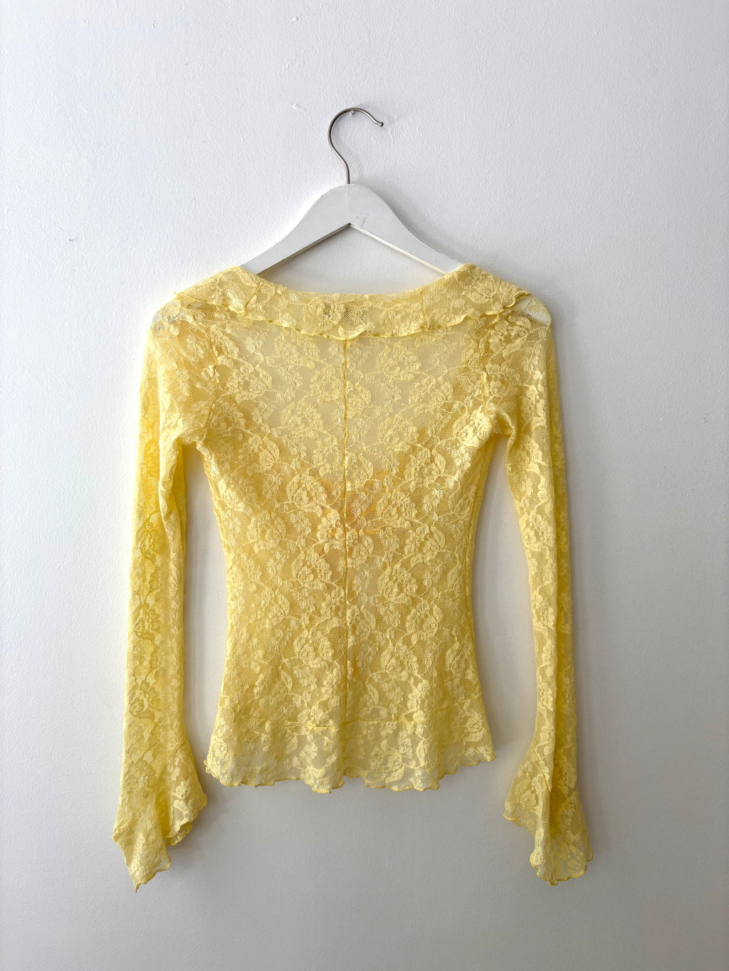 Yellow Lace Top