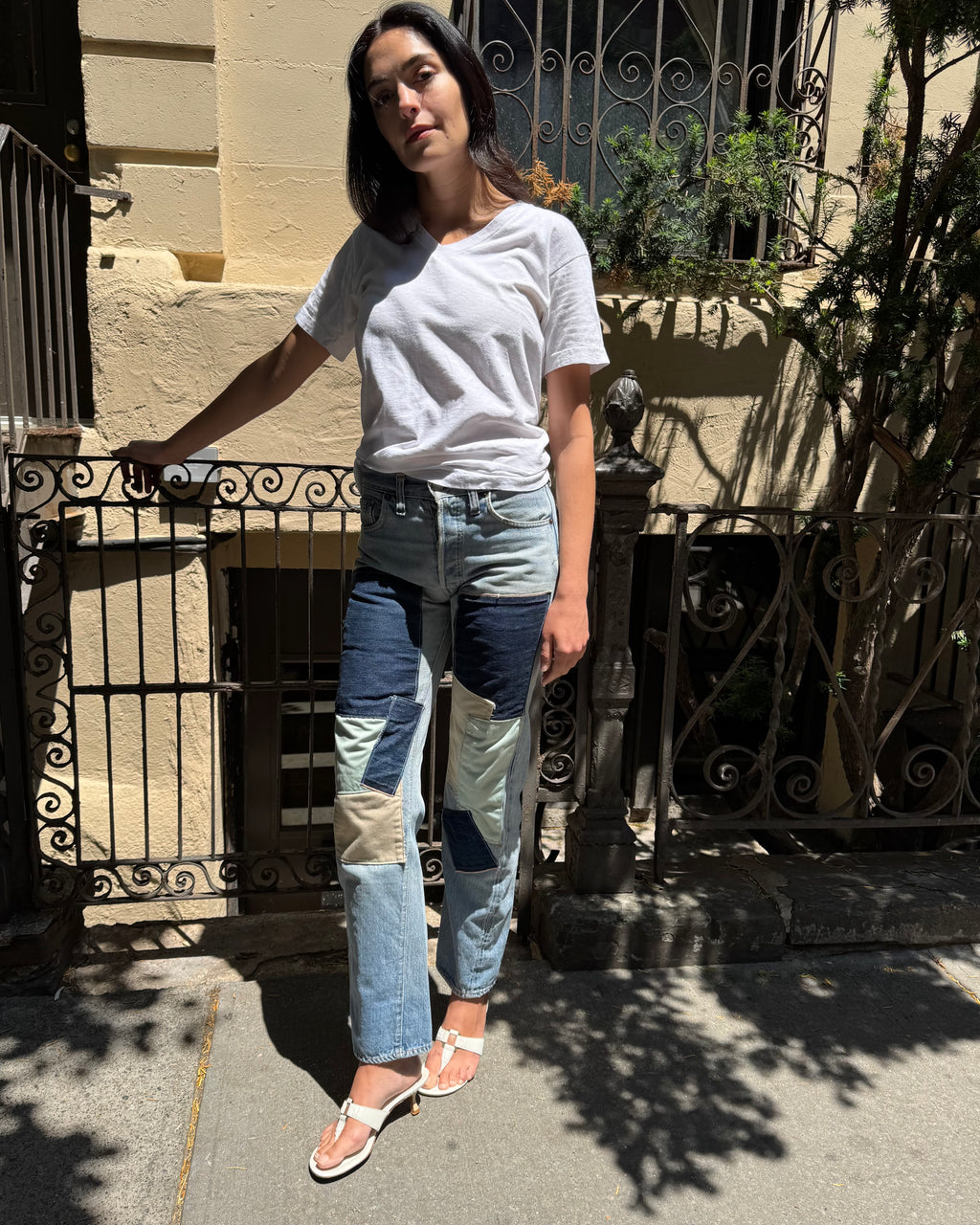 Vintage Selvedge Patchwork Jeans
