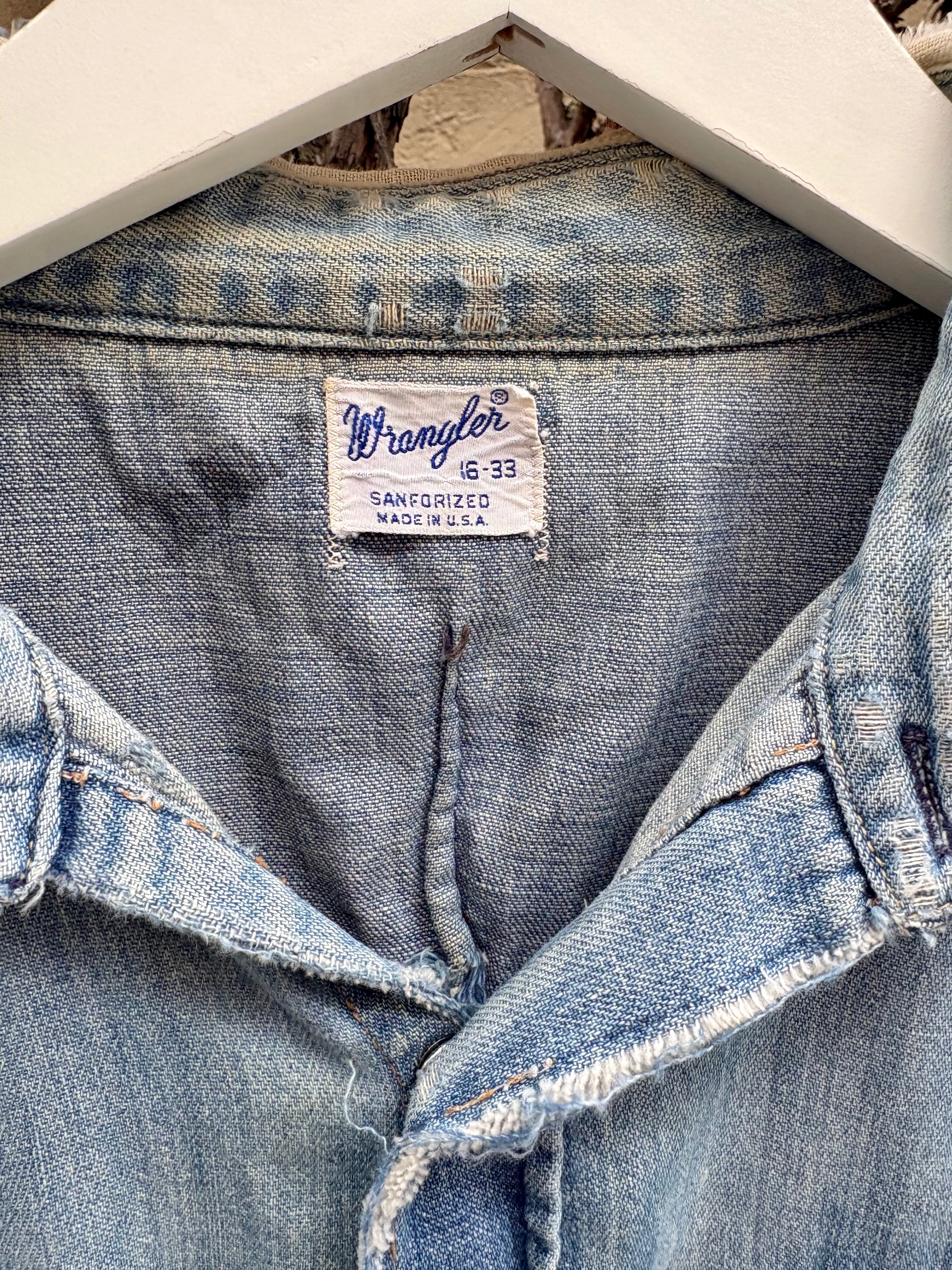 1960s Wrangler Denim Top