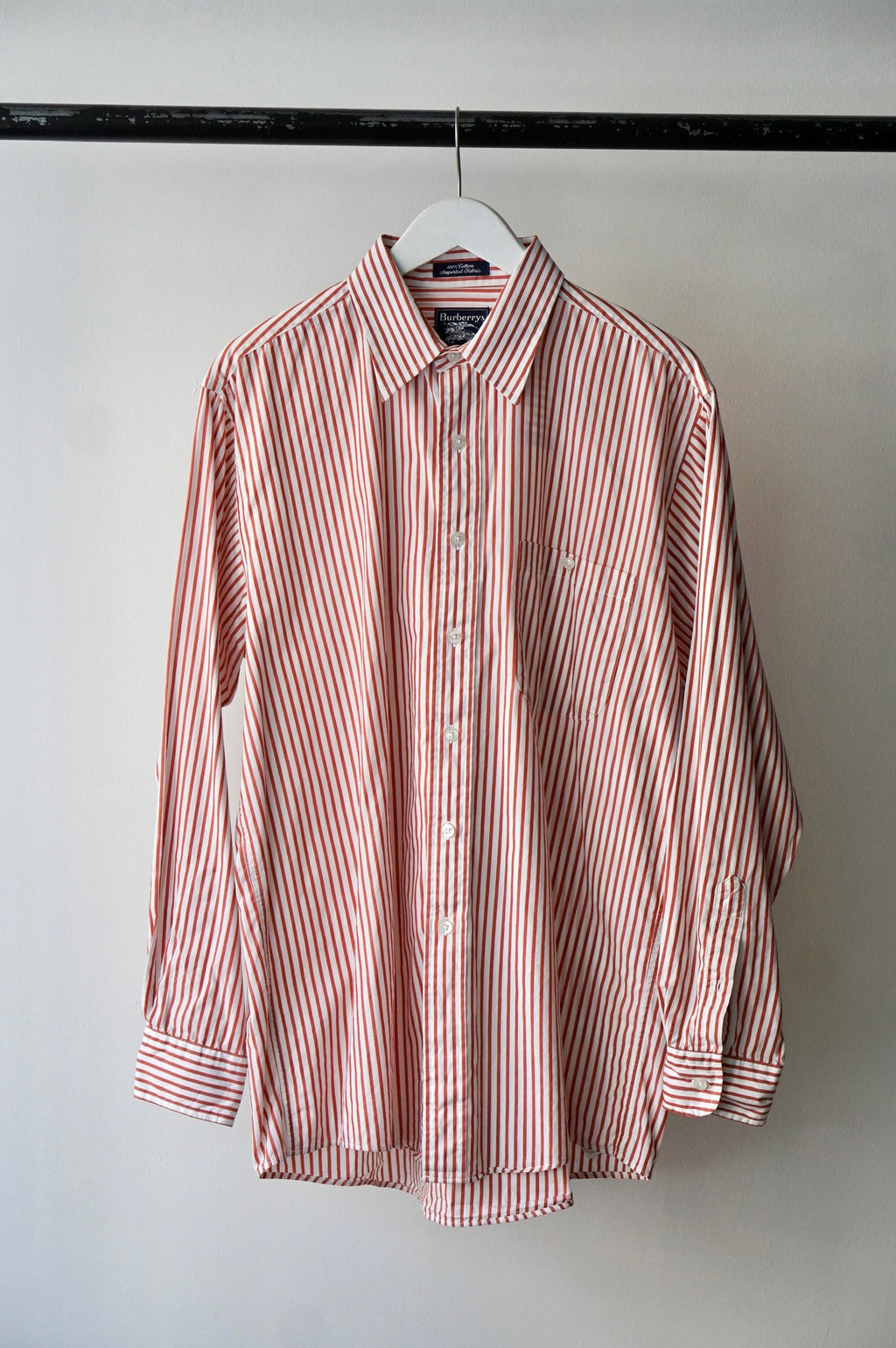 Striped Burberry Button Up