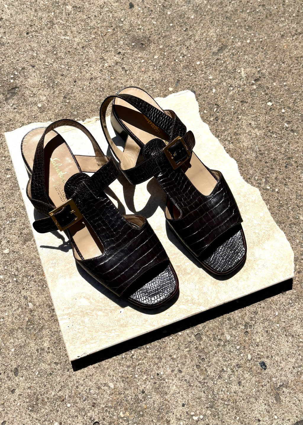 Ferragamo T Strap Sandal