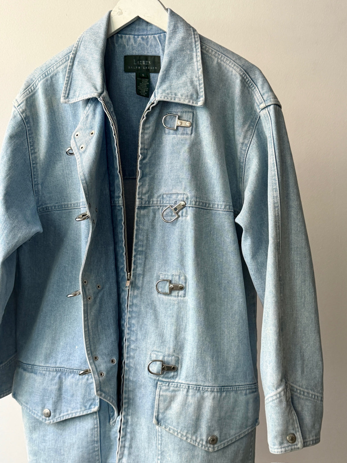 1990s Ralph Lauren Toggle Denim Jacket