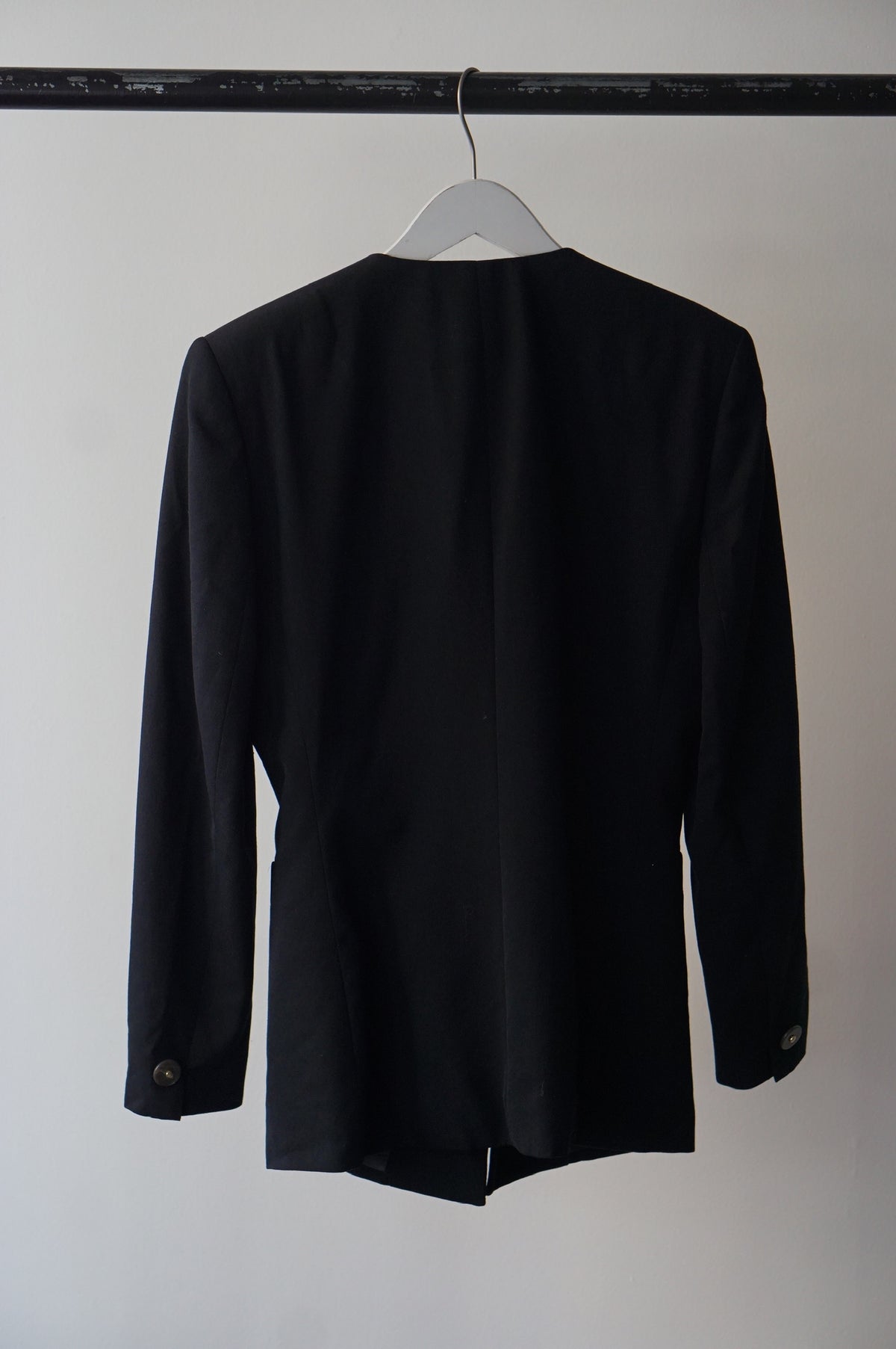 1990s Christian Dior Collarless Blazer