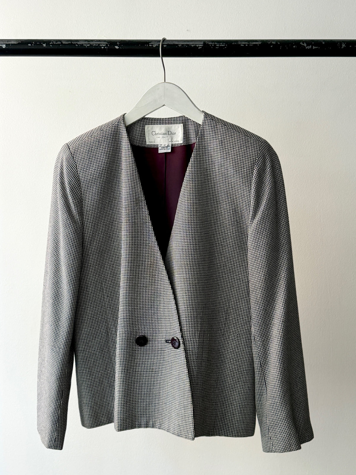 Christian Dior Houndstooth Blazer