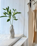 Tall Crinkle Stoneware Vase