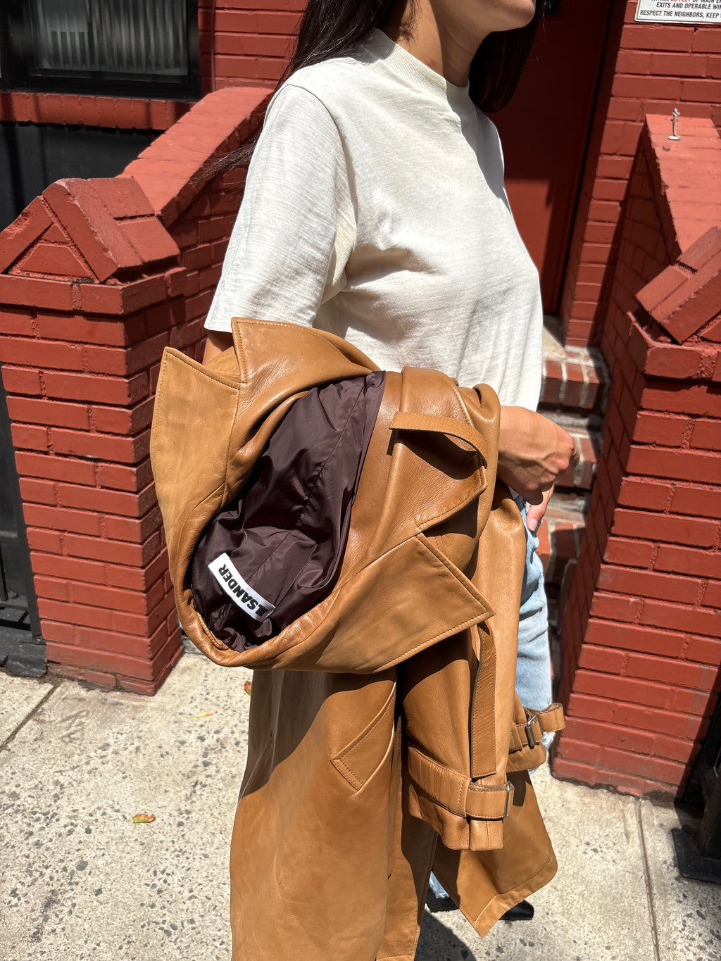 Jil Sander Leather Coat