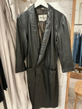 Leather Blazer Coat