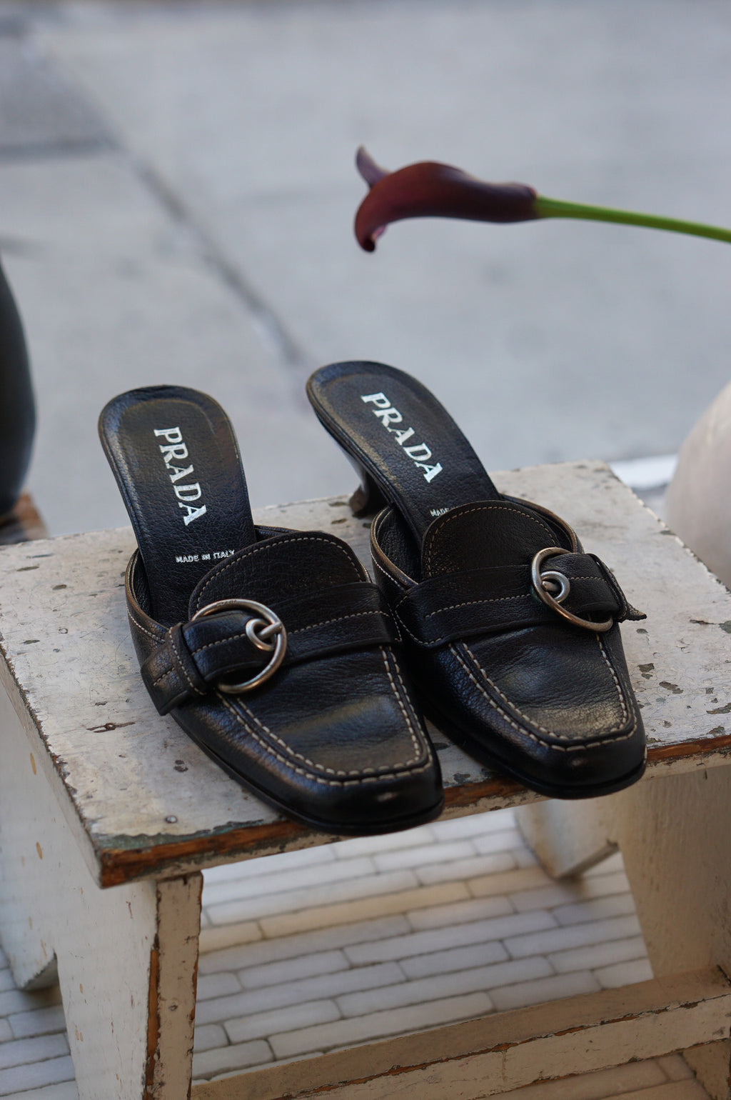 Prada Heeled Mule