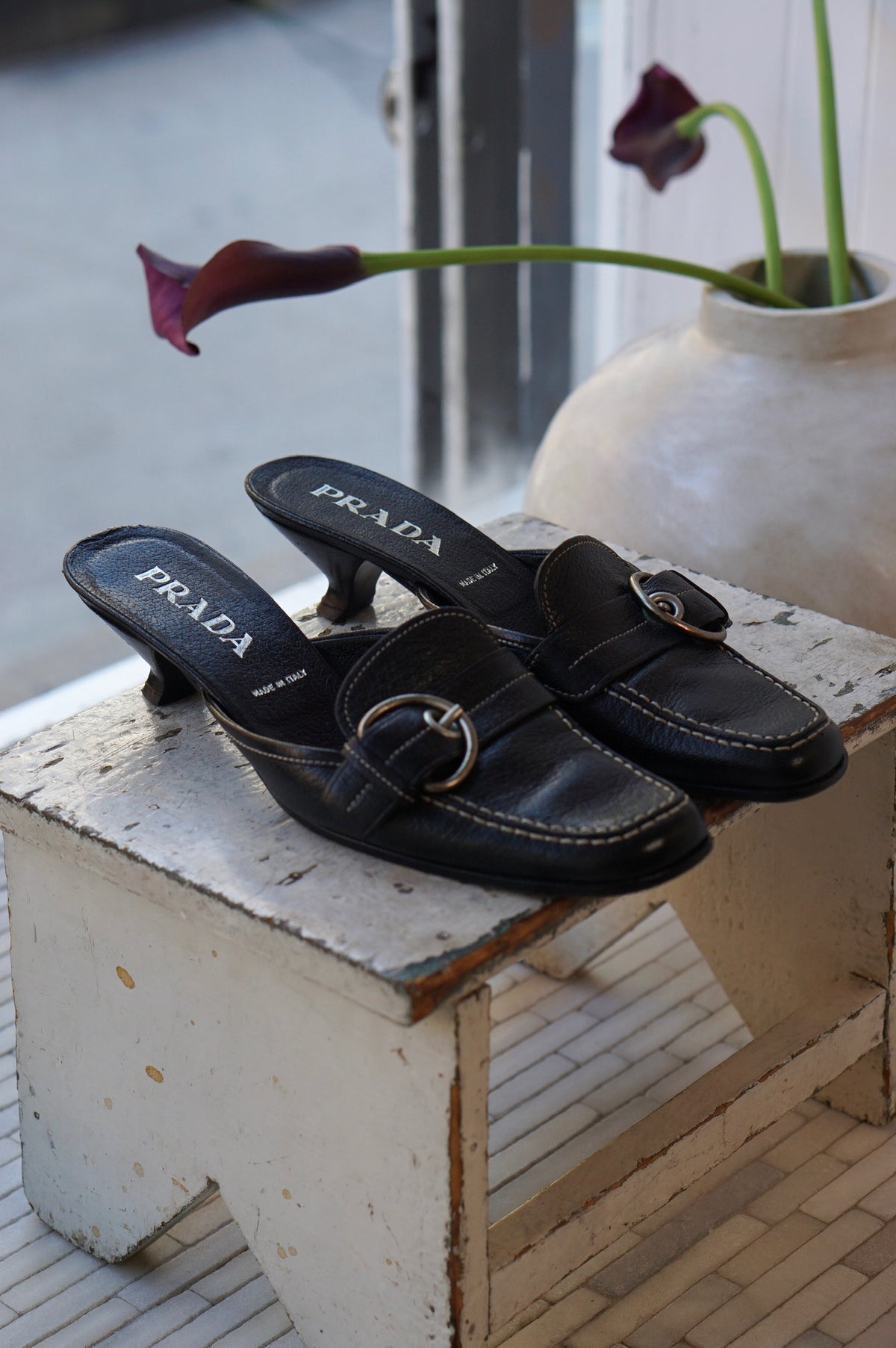 Prada Heeled Mule
