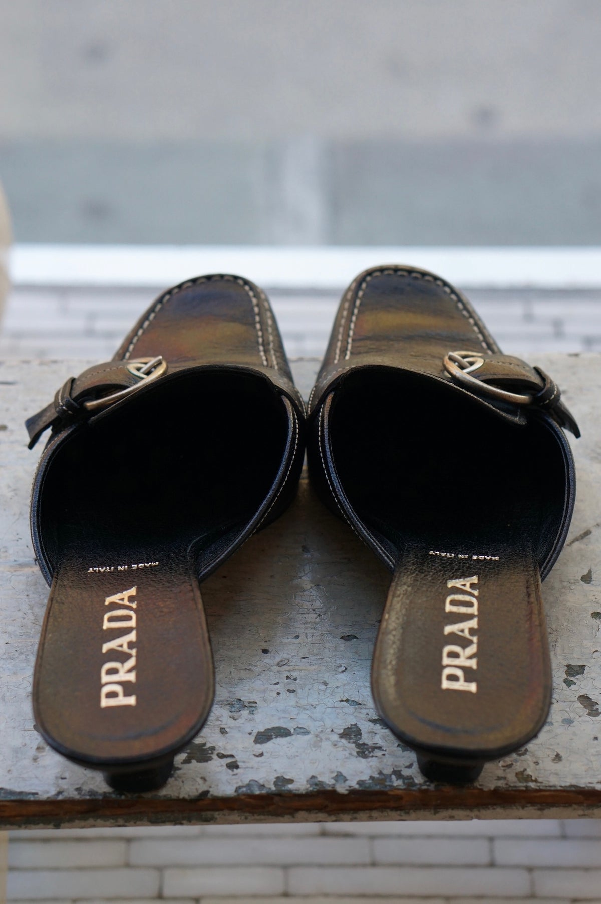 Prada Heeled Mule