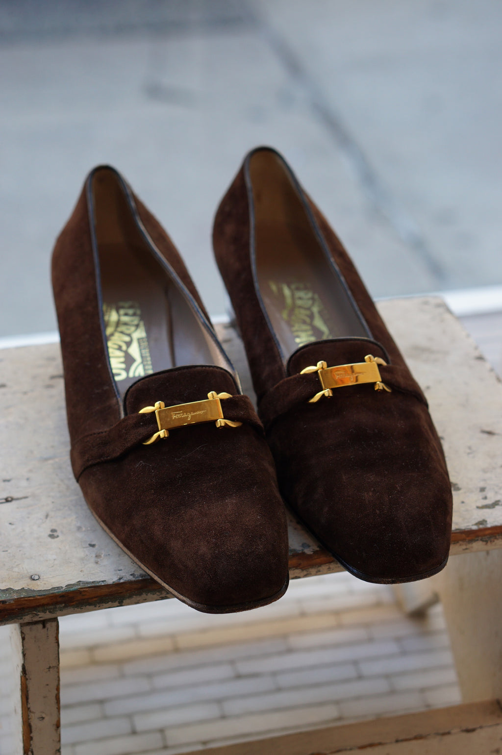 Ferragamo Suede Loafers