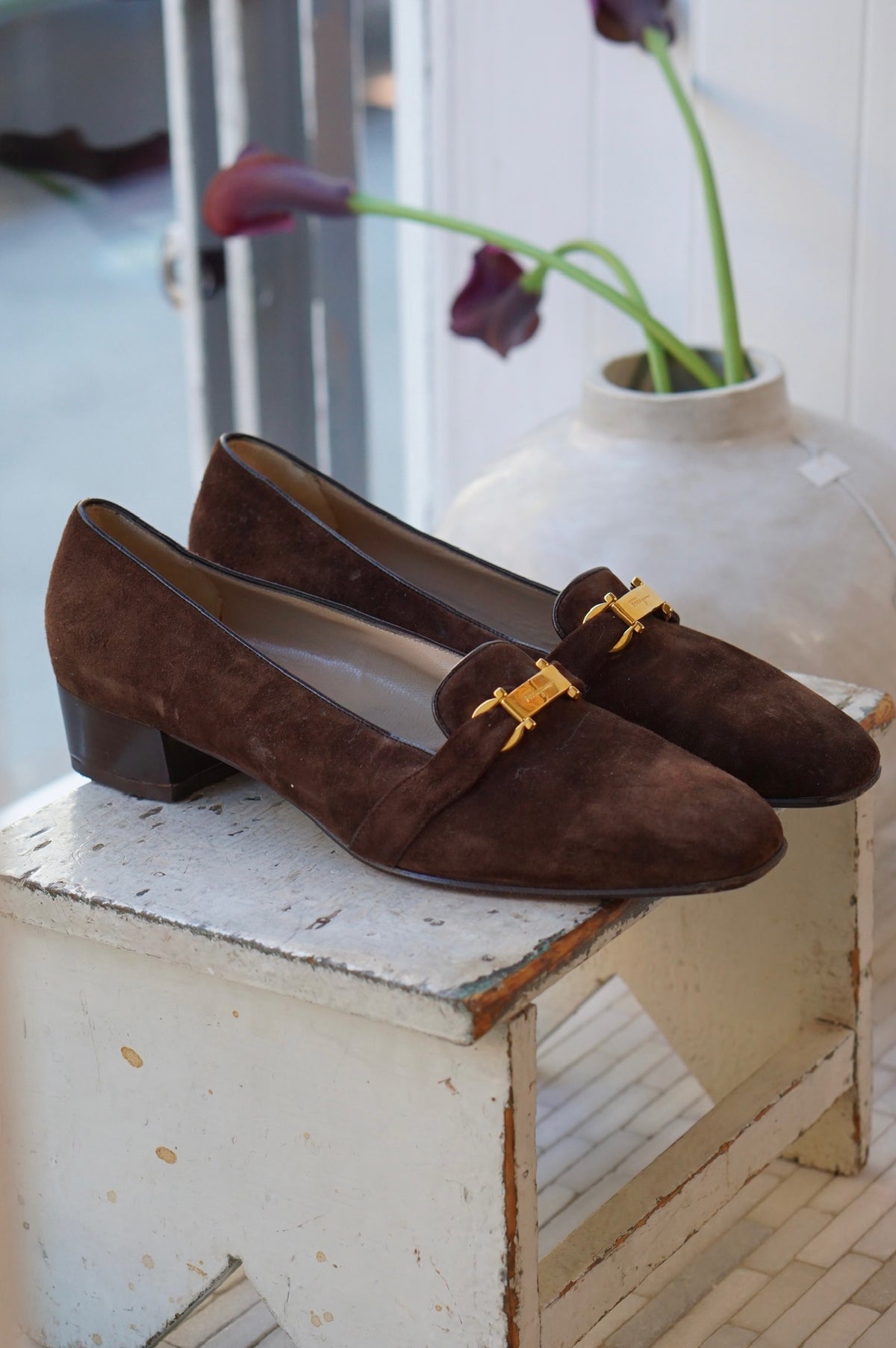 Ferragamo Suede Loafers