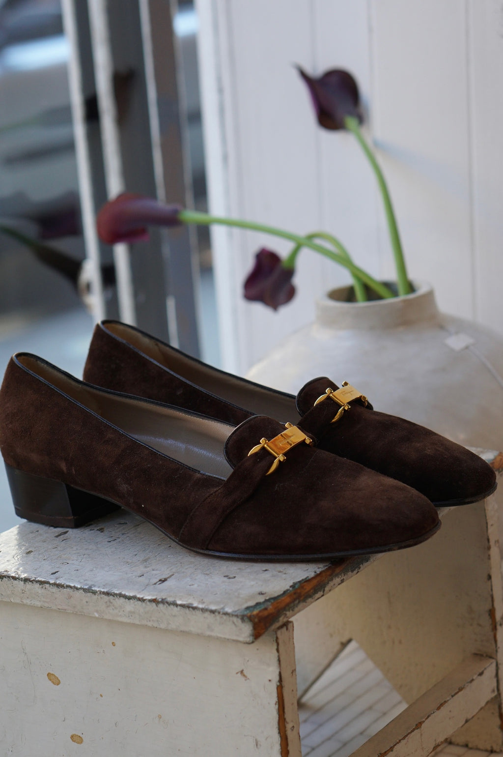 Ferragamo Suede Loafers