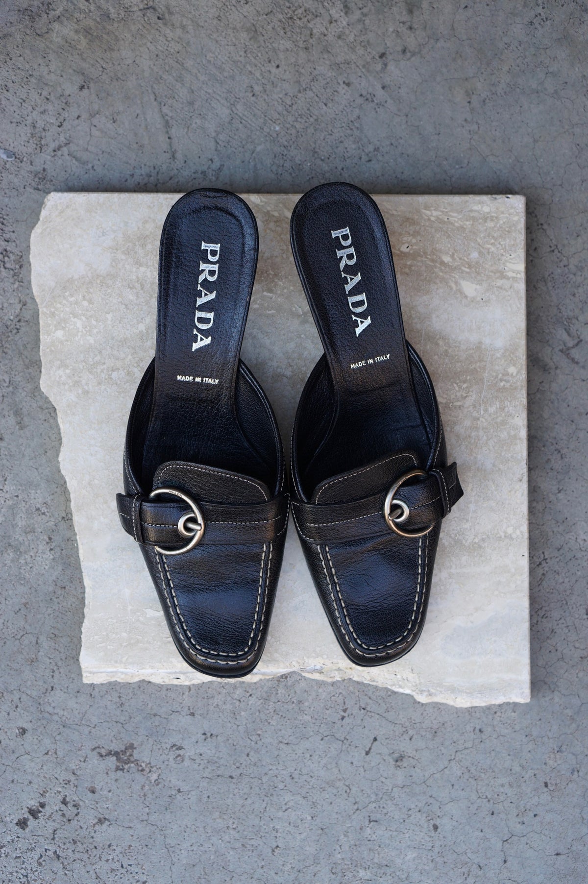 Prada Heeled Mule