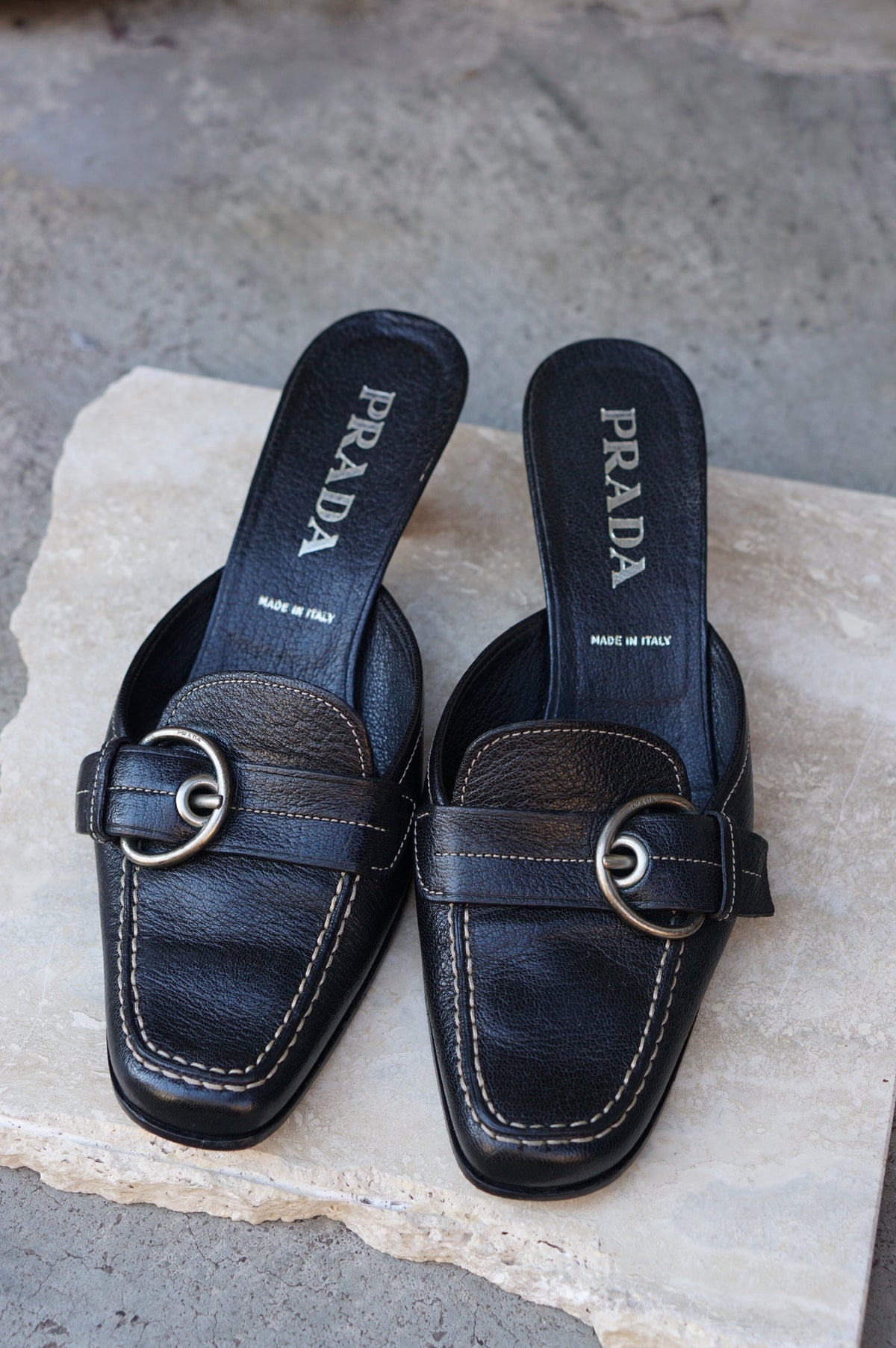 Prada Heeled Mule