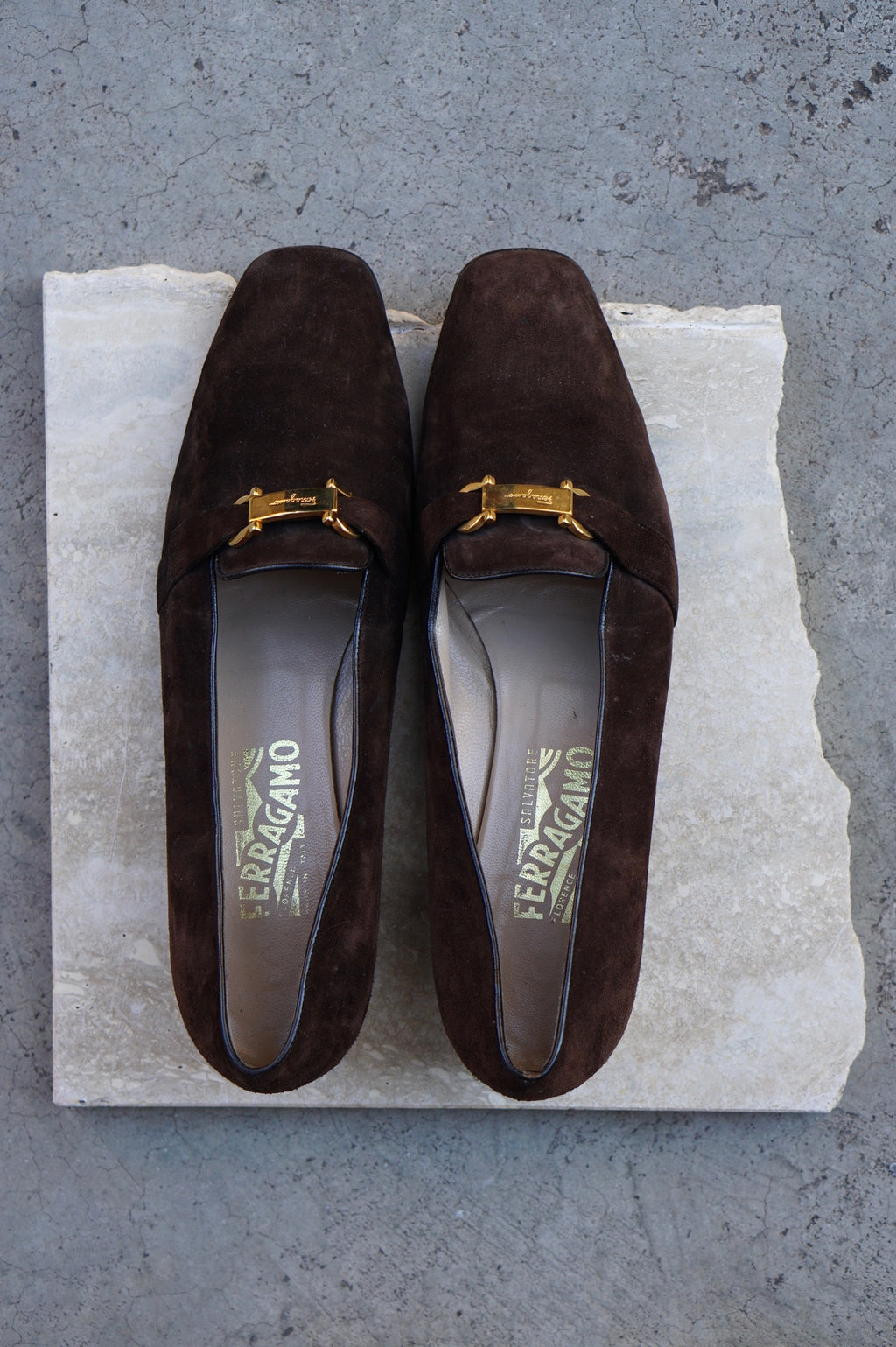 Ferragamo Suede Loafers