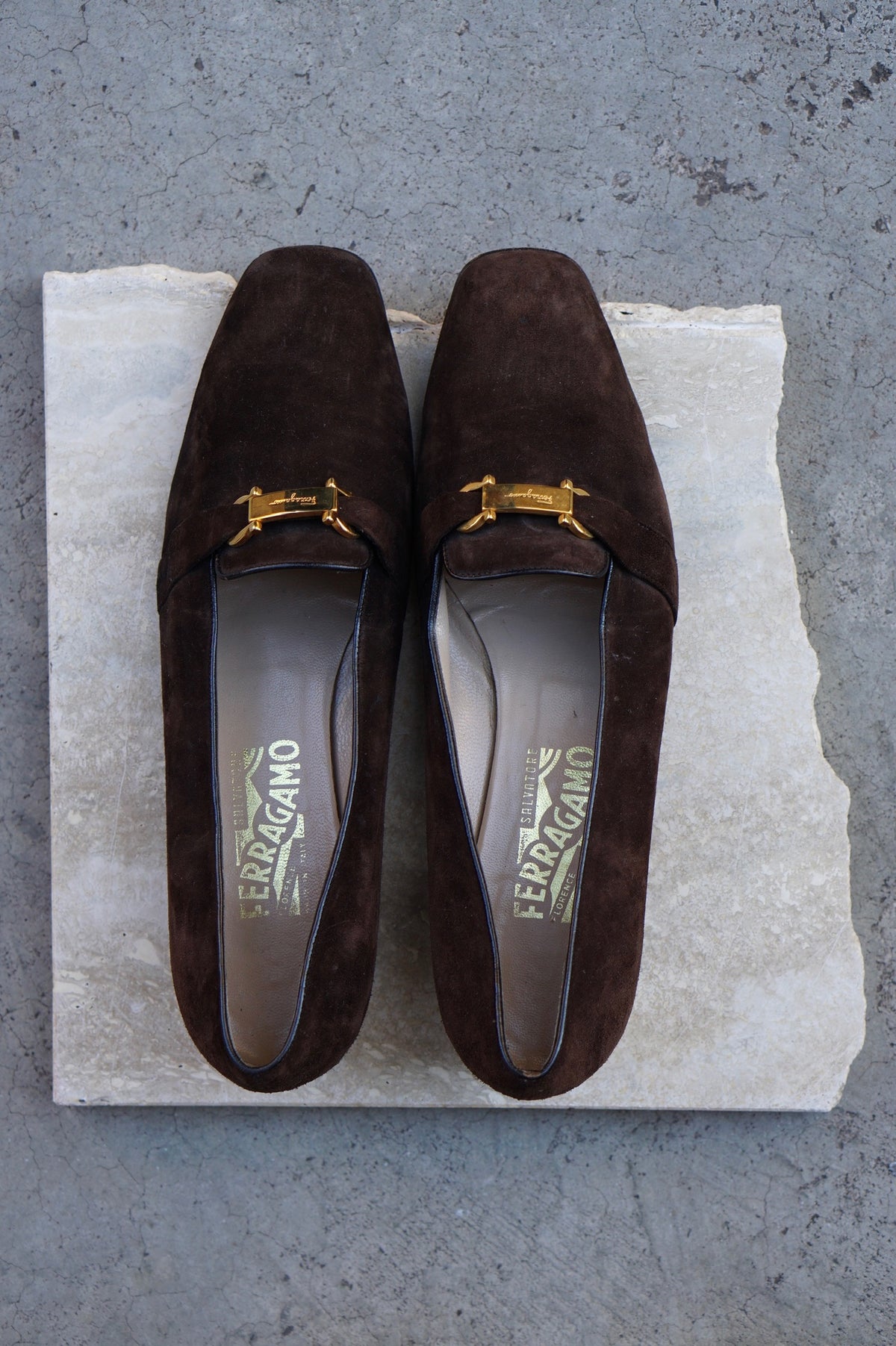 Ferragamo Suede Loafers