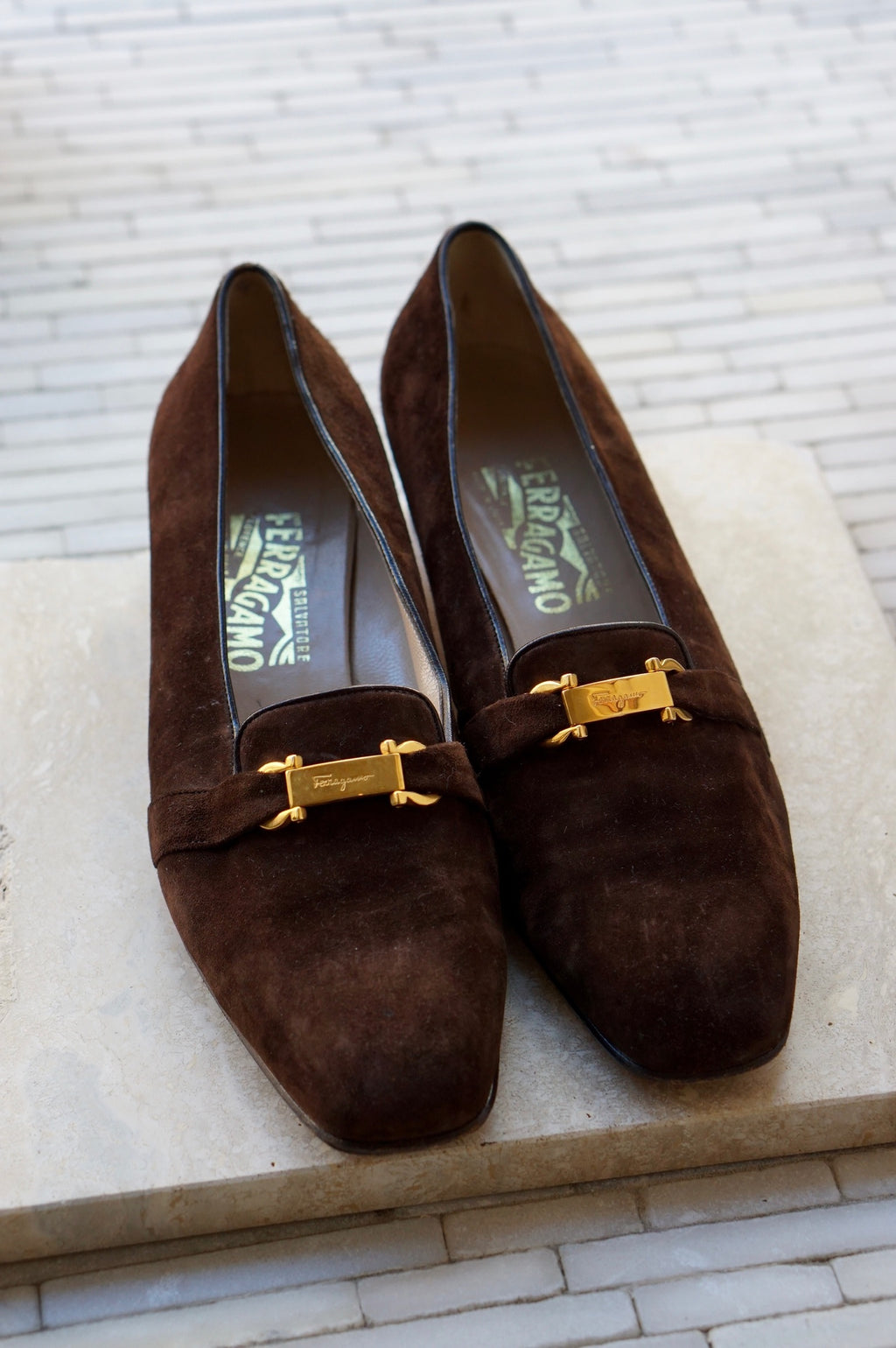 Ferragamo Suede Loafers
