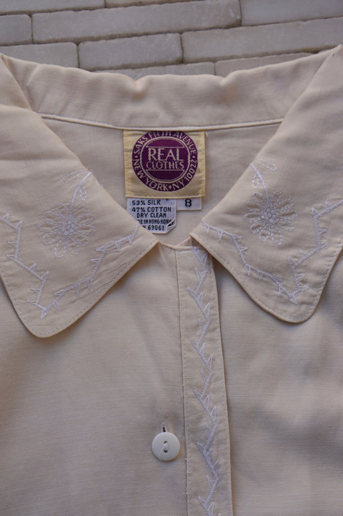 Saks Fifth Avenue Embroidered Button Down