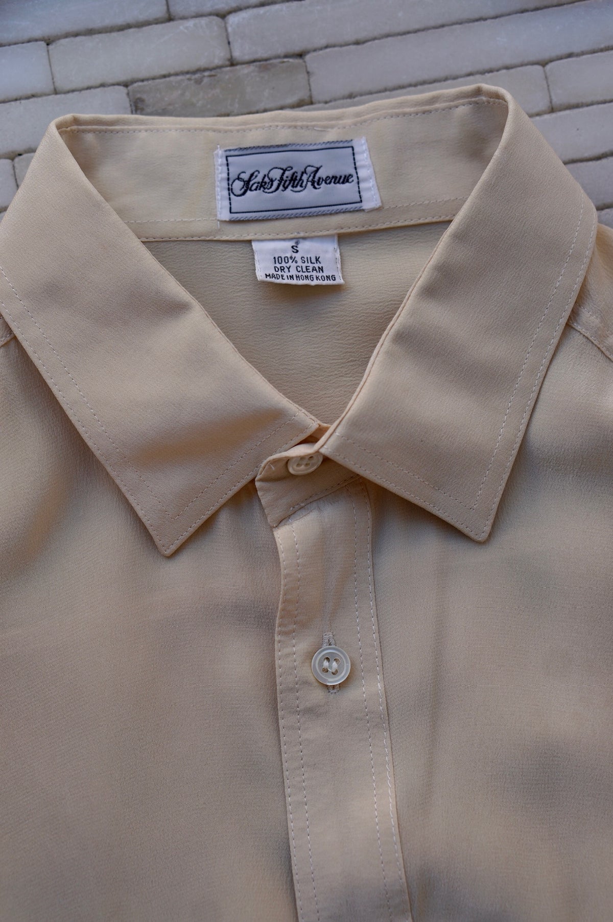 Saks Fifth Avenue Silk Button Down