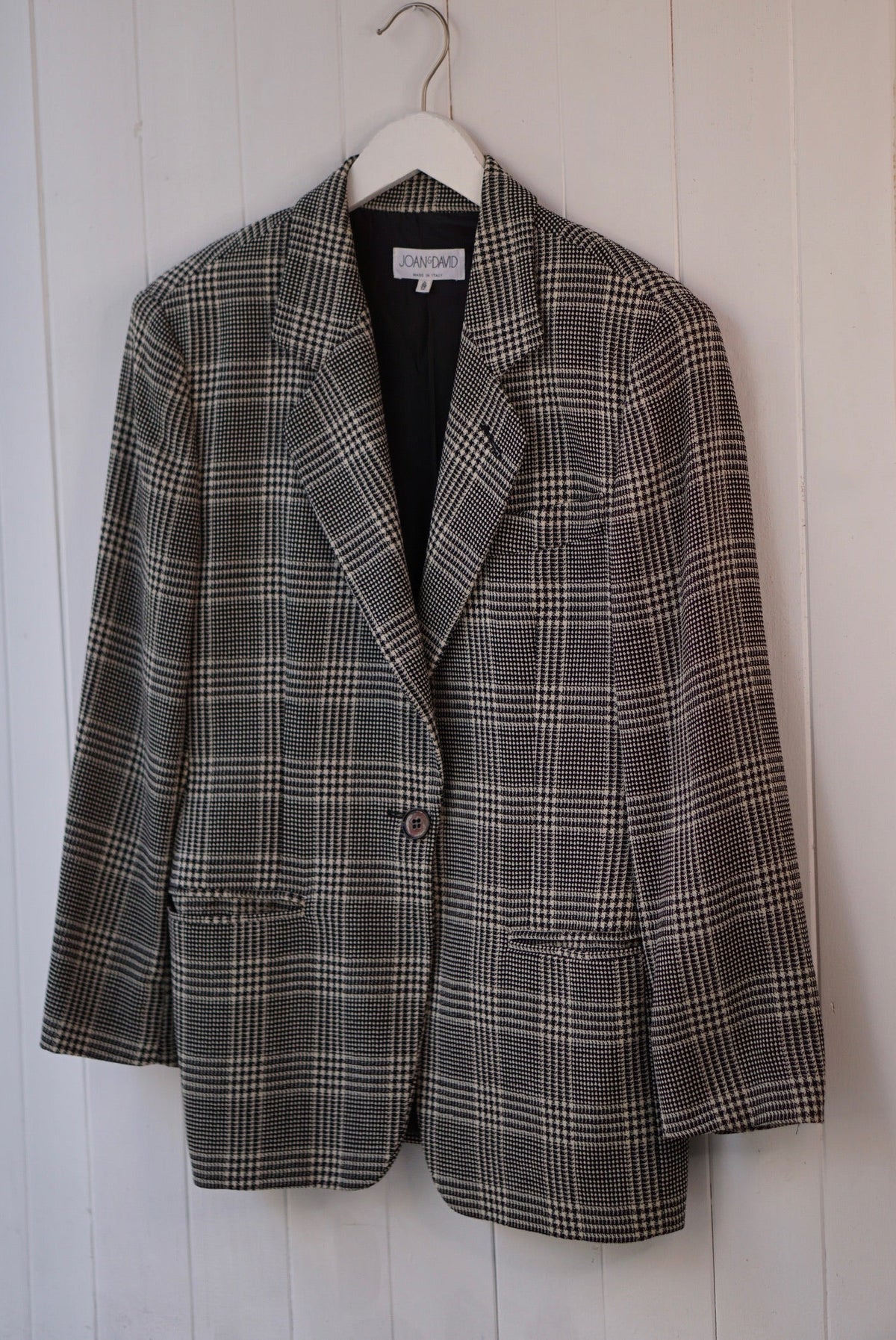 Joan & David Plaid Blazer