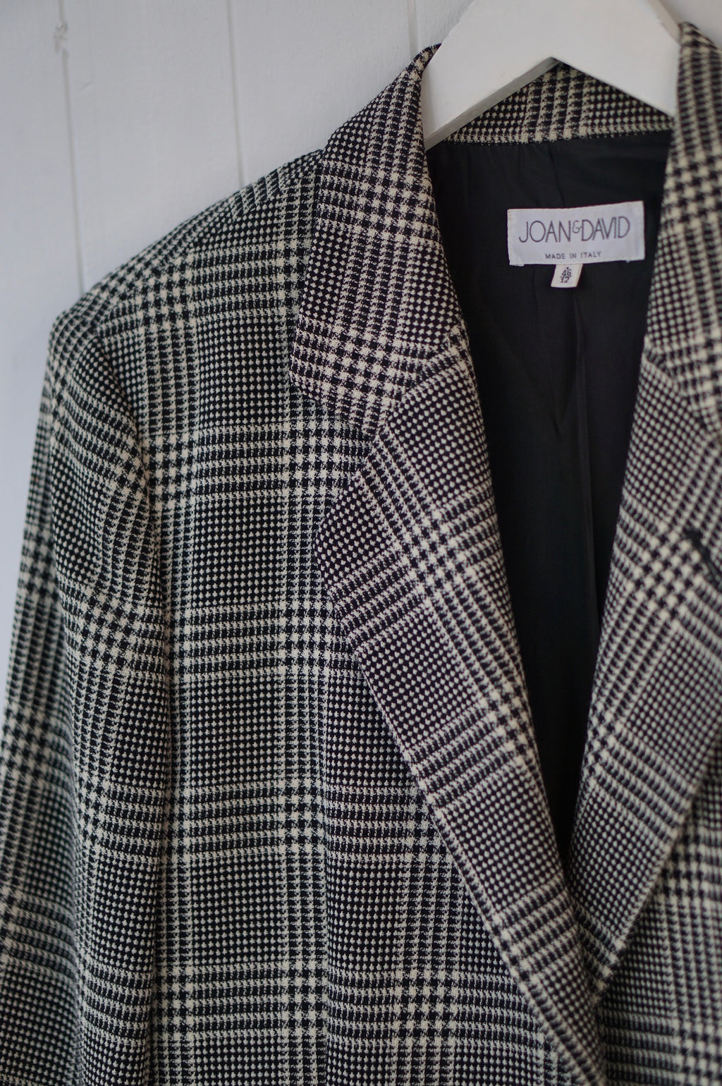 Joan & David Plaid Blazer