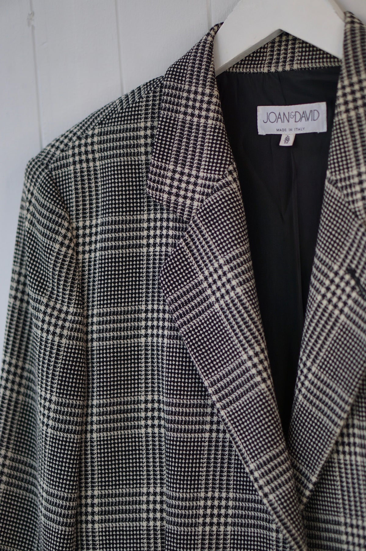 Joan & David Plaid Blazer