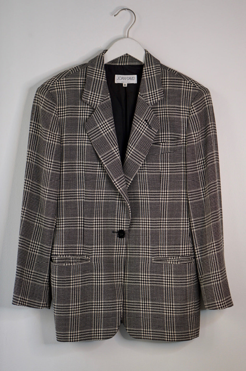 Joan & David Plaid Blazer