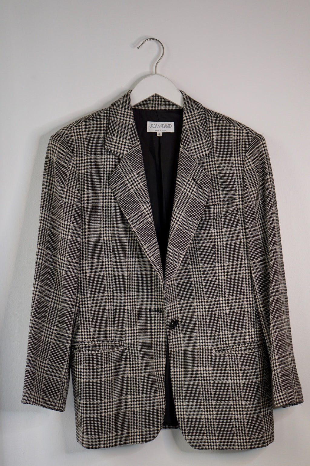 Joan & David Plaid Blazer