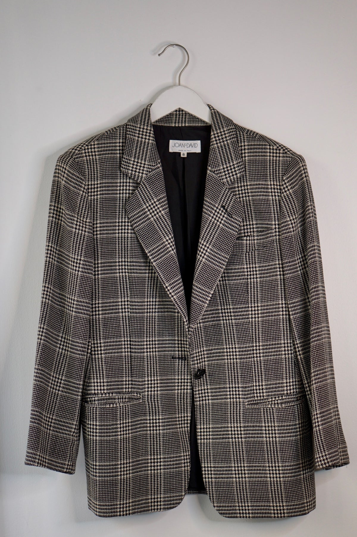 Joan & David Plaid Blazer