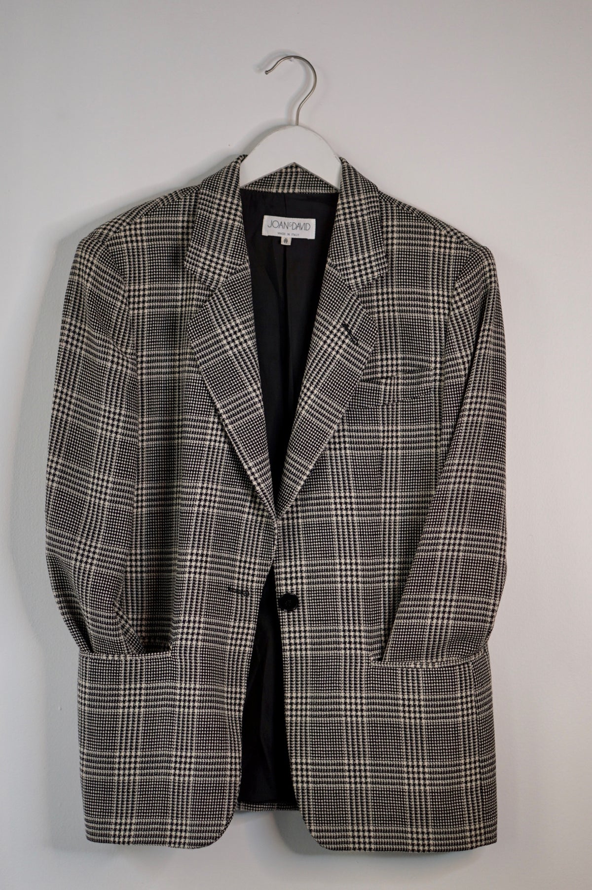 Joan & David Plaid Blazer