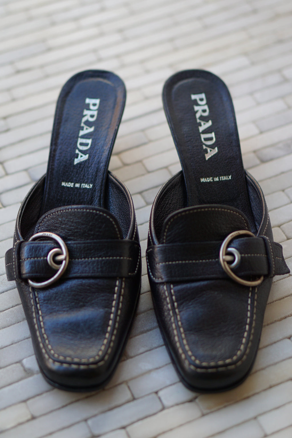 Prada Heeled Mule