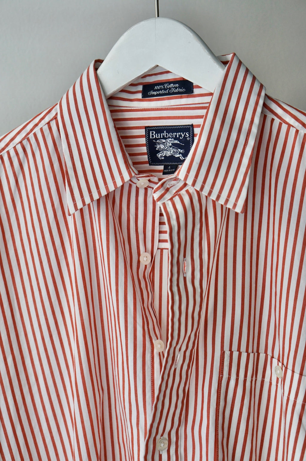 Striped Burberry Button Up
