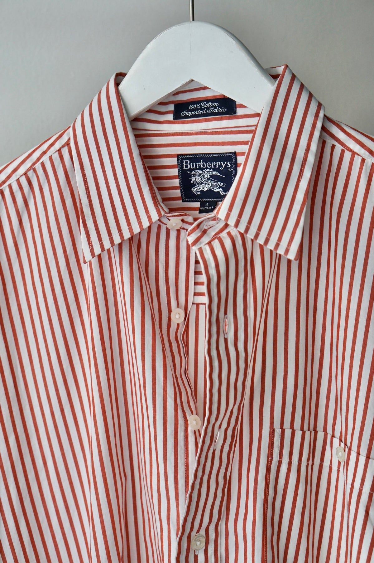 Striped Burberry Button Up
