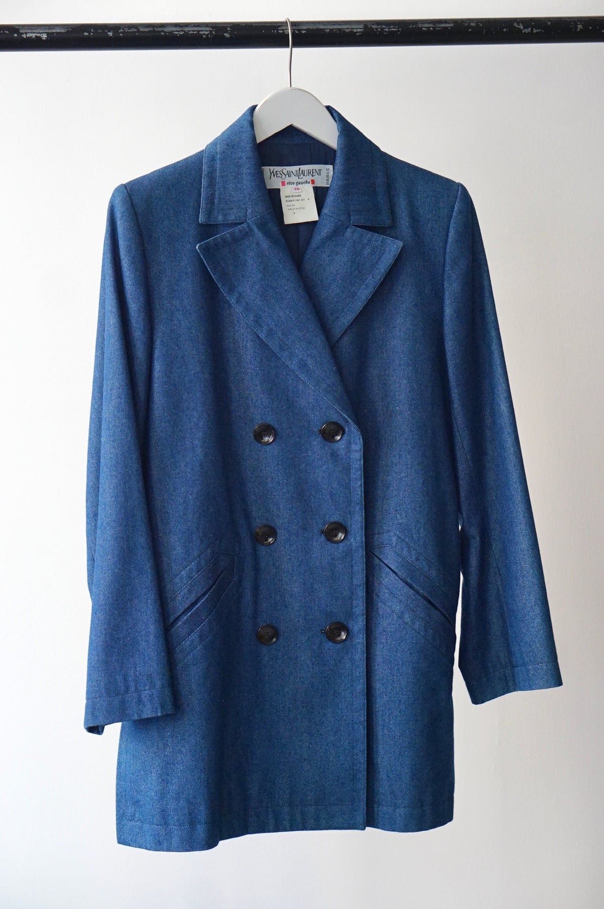 1980s Yves Saint Laurent Denim Blazer