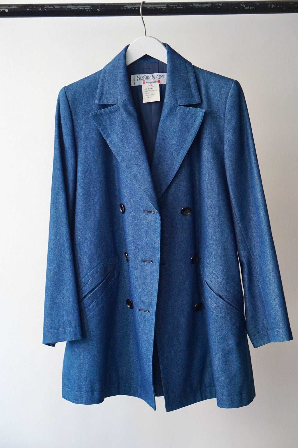 1980s Yves Saint Laurent Denim Blazer