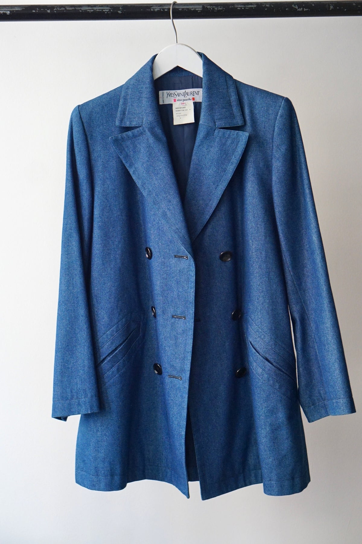 1980s Yves Saint Laurent Denim Blazer
