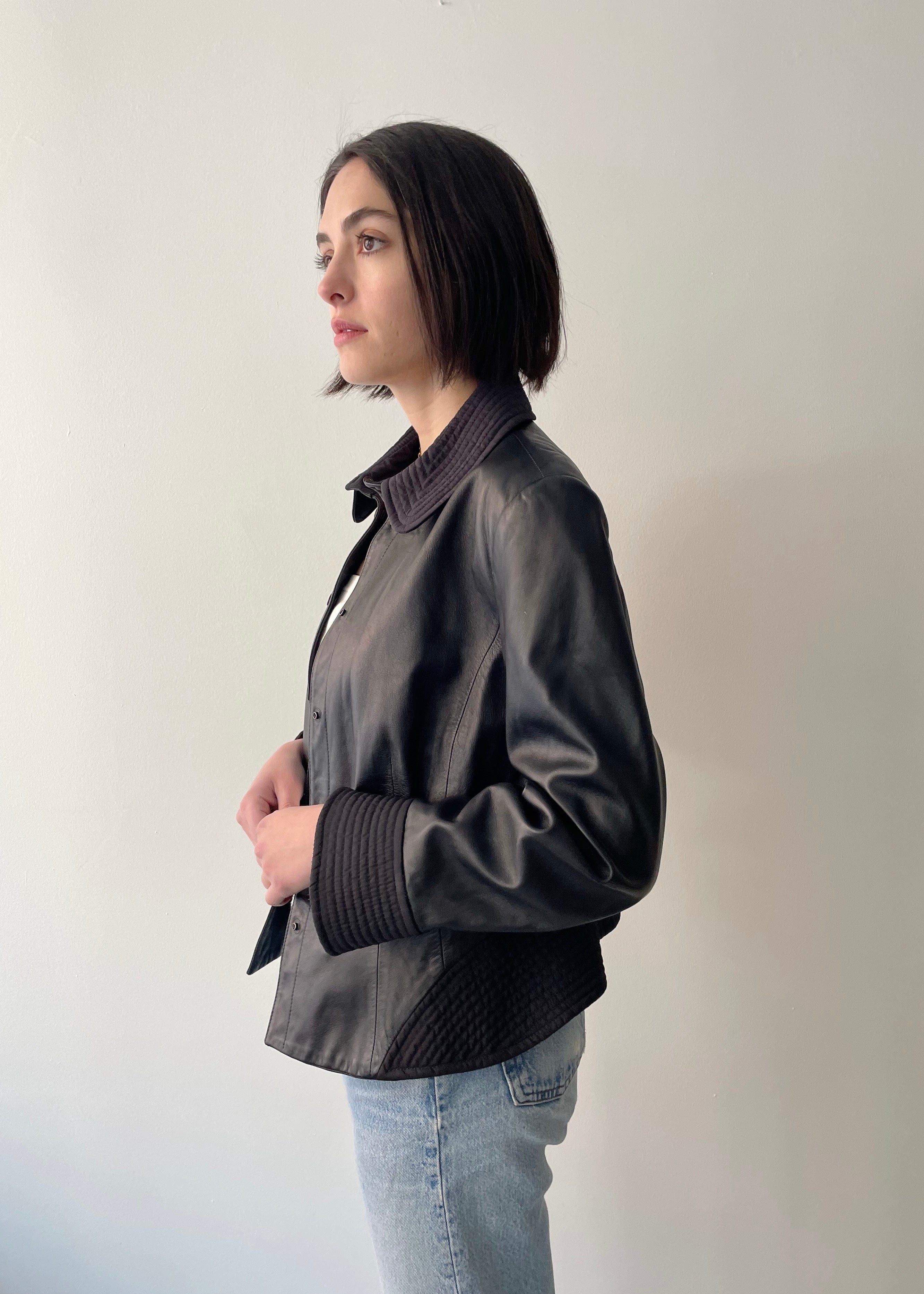 Vintage Armani Leather Jacket – DUO NYC