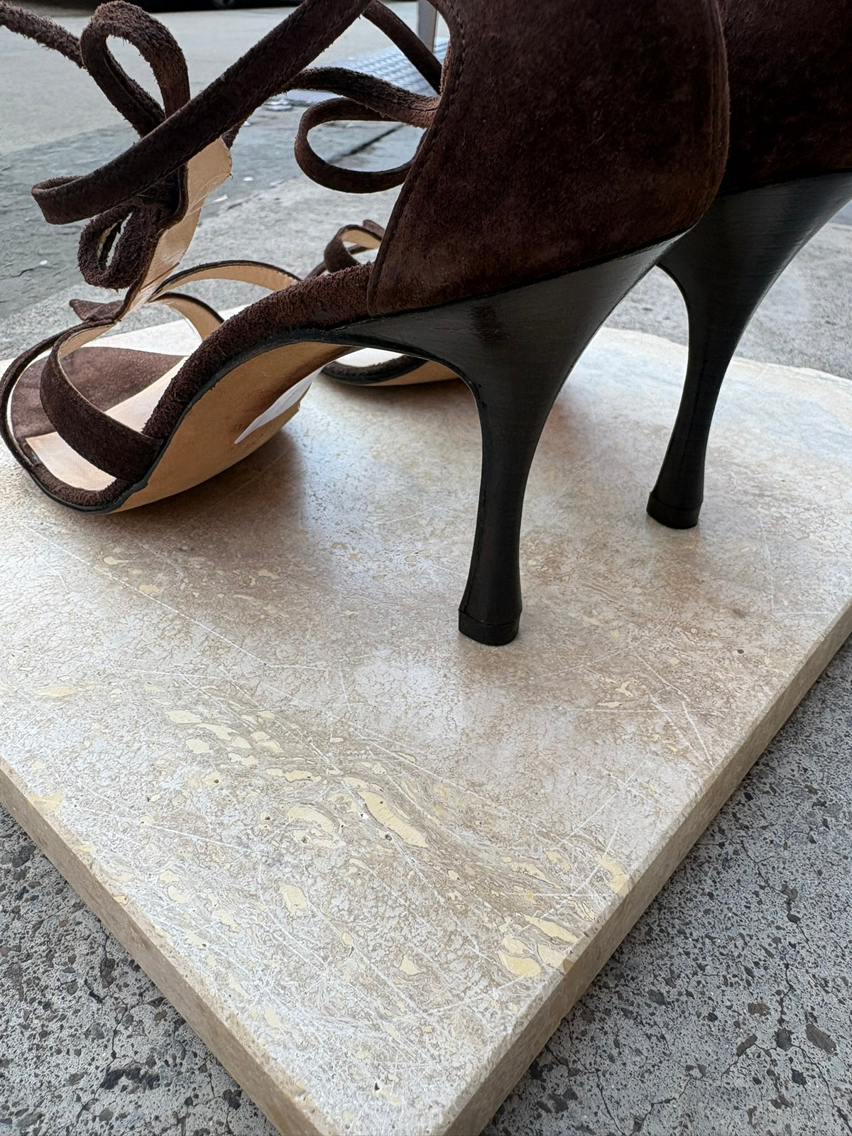 Manolo Blahnik Suede Heels