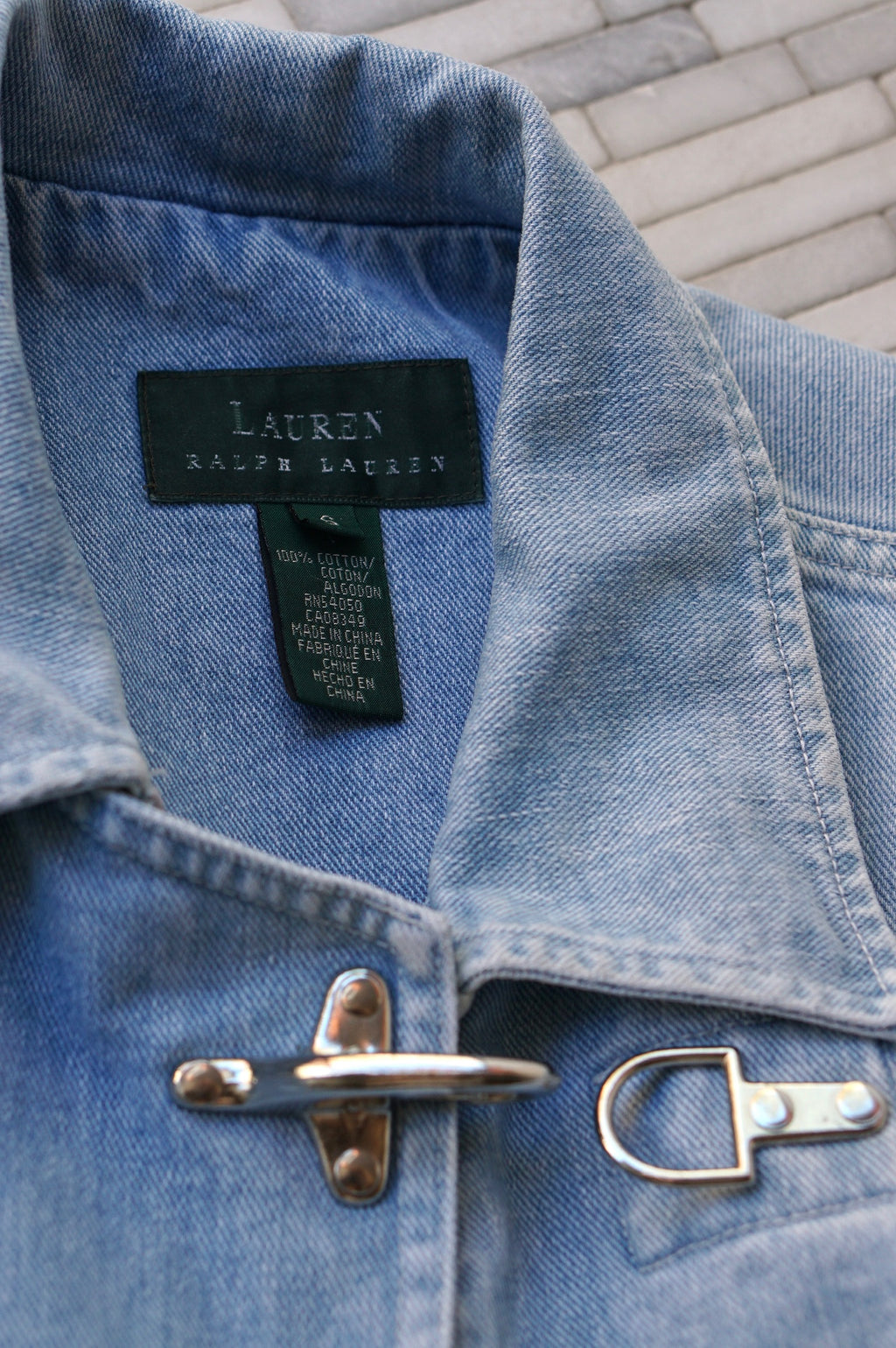 1990s Ralph Lauren Toggle Denim Jacket